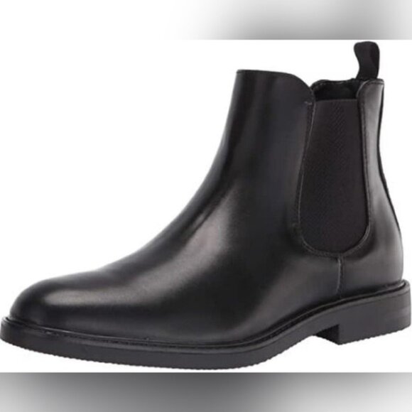 Kenneth Cole Reaction Shoes - Kenneth Cole Insulated Leather Black Chelsea Boots 8